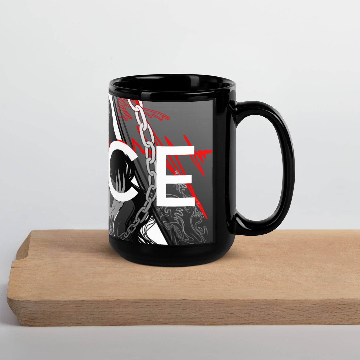 AL1CE "As Above" Black Glossy Mug