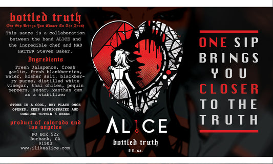 "Bottled Truth" Hot Sauce Label