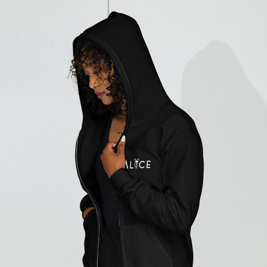 AL1CE X3NON Alien Hoodie with Nyx Logo (DTG)