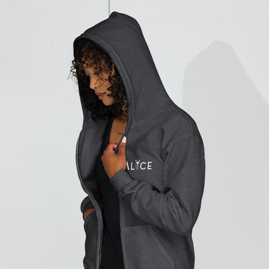 AL1CE X3NON Alien Hoodie with Nyx Logo (DTG)