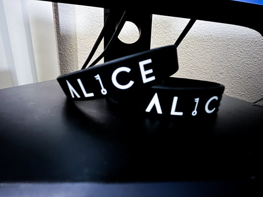 Rubber AL1CE Wristband