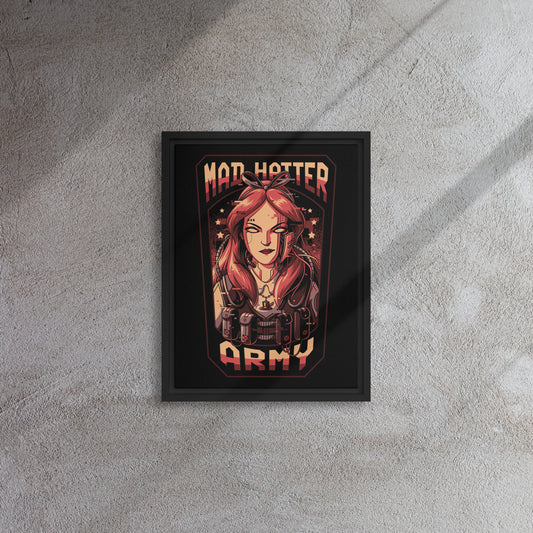 Mad Hatter Army - AL1CE mascot on a framed canvas!?!?