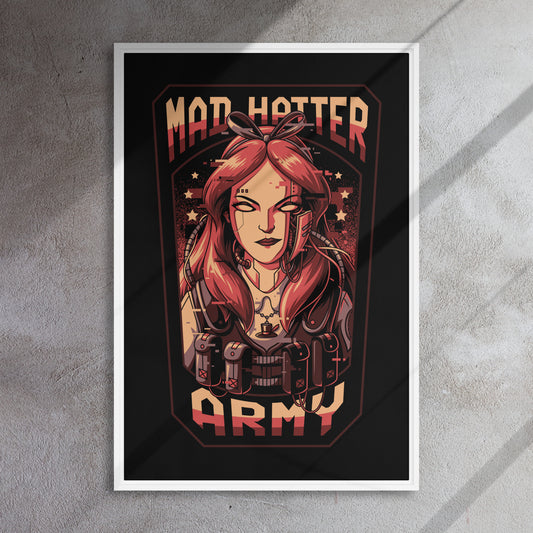 Mad Hatter Army - AL1CE mascot on a framed canvas!?!?